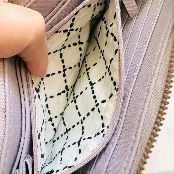 Kate Spade Laurel Way Neda Saffiano Leather Large Zip Around Wallet -Dusty Peony - Picture 7 of 10